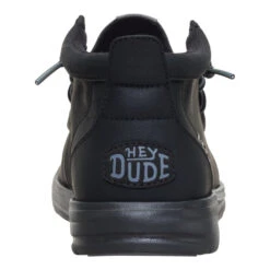 Wally Mid Gripr Classic - Black/Black -Hey Dude Store 42051 060 WALLYMIDGRIPRCLASSIC BLACKBLACK BACK conversion1