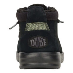 Wally Mid GripR Warmth - Black/Black -Hey Dude Store 42052 060 WALLYMIDGRIPRWARMTH BLACK BLACK BACK conversion1