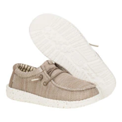 Wally Youth Stretch Sox - Walnut -Hey Dude Store 42072 267 WALLYYSTRETCHMESH WALNUT PAIR BOTTOM conversion1