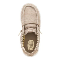 Wally Youth Stretch Sox - Walnut -Hey Dude Store 42072 267 WALLYYSTRETCHMESH WALNUT TOP conversion1