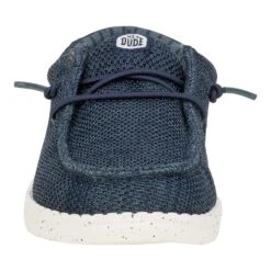 Wally Youth Stretch Sox - Navy -Hey Dude Store 42072 410 WALLYYSTRETCHMESH NAVY FRONT