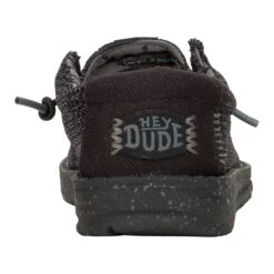 Wally Toddler Stretch Mesh - Black/Black 13 Wally Toddler Stretch Mesh - Black/Black -Hey Dude Store 42073 060 WALLYTSTRETCHSOX BLACKBLACK BACK