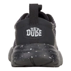 Sirocco Play Toddler Varsity - Black/Black -Hey Dude Store 42105 060 SIROCCOPLAYTDVARSITY BLACK BLACK BACK conversion1