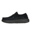 Wendy Comf Suede - Black 1 Wendy Comf Suede - Black -Hey Dude Store 42641 001 WENDY X SUEDE BLACK LEFT SIDE conversion1