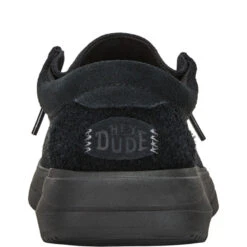 Wendy Comf Suede - Black -Hey Dude Store 42641 001 WENDY X SUEDE BLACK RIGHT BACK conversion1