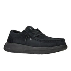 Wendy Comf Suede - Black -Hey Dude Store 42641 001 WENDY X SUEDE BLACK RIGHT SIDE conversion1