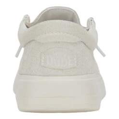 Wendy Comf Suede - Ivory -Hey Dude Store 42641 105 WENDY X SUEDE RIGHT BACK