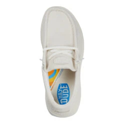 Wendy Comf Suede - Ivory -Hey Dude Store 42641 105 WENDY X SUEDE RIGHT TOP