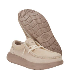 Wendy Comf Suede - Blush -Hey Dude Store 42641 684 WENDY X SUEDE BLUSH RIGHT PAIR BOTTOM conversion1