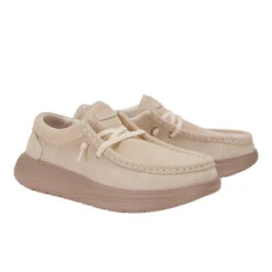 Wendy Comf Suede - Blush -Hey Dude Store 42641 684 WENDY X SUEDE BLUSH RIGHT PAIR conversion1