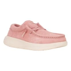 Wendy Comf Suede - Rose Pink/Whisper Pink -Hey Dude Store 42641 79A WENDYCOMFSUEDE ROSEPINK WHISPERPINK RIGHT 3QTR