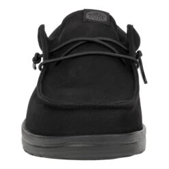 Wally Work Wide - Triple Black 12 Wally Work Wide - Triple Black -Hey Dude Store 42699 0WC WALLYWORKWIDE TRIPLEBLACK FRONT