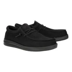 Wally Work Wide - Triple Black 10 Wally Work Wide - Triple Black -Hey Dude Store 42699 0WC WALLYWORKWIDE TRIPLEBLACK PAIR