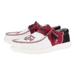 Men's Wally Tri Texas A&M - Texas AM Burgundy/Multi 11 Men's Wally Tri Texas A&M - Texas AM Burgundy/Multi -Hey Dude Store 42761 6RF WALLY TRI COLLEGIATE TEXAS A T M LEFT PAIR