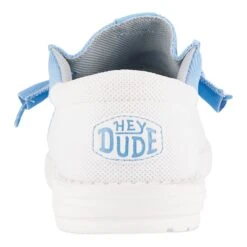 Men's Wally Tri UNC - UNC White/Blue -Hey Dude Store 42766 16S WALLY TRI COLLEGIATE UNIVERSITY OF NORTH CAROLINA LEFT BACK