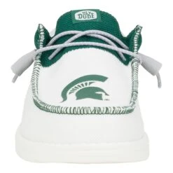 Men's Wally Tri Michigan State - Michigan State Green/Green -Hey Dude Store 43038 3VL WALLYTRIMICHIGANSTATE GREENWHITE FRONT