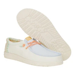 Wally Boardshort - White/Ancient Blue/Egret -Hey Dude Store 43090 1SS WALLYBOARDSHORT WHITE ANCIENTBLUE EGRET PAIR BOTTOM conversion1