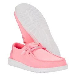 Wendy Stardust - Plumeria Pink -Hey Dude Store 43101 78I WendyStardust PlumeriaPink Right Pair Bottom