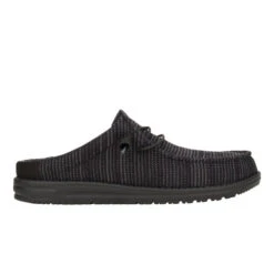 Wally Slip Stretch Sox - Black -Hey Dude Store 43103 001 WALLYSLIPSTRETCHSOX BLACK RIGHT SIDE conversion1