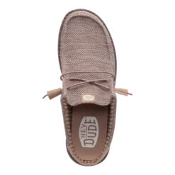 Wally Slip Stretch Sox - Deep Taupe/Chanterelle Tan -Hey Dude Store 43103 0PP WALLYSLIPSTRETCHSOX DEEP TOP conversion1