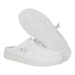 Wally Slip Stretch Sox - White -Hey Dude Store 43103 100 WALLYSLIPSTRETCHSOX WHITE PAIR BOTTOM conversion1