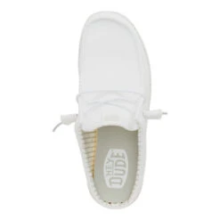 Wally Slip Stretch Sox - White -Hey Dude Store 43103 100 WALLYSLIPSTRETCHSOX WHITE TOP conversion1