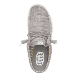 Wally Slip Stretch Sox - Granite Grey -Hey Dude Store 43103 1HF WALLYSLIPSTRETCHSOX GRANITEGREY TOP conversion1