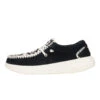 Wendy Comf Suede Crochet - Black/Multi -Hey Dude Store 43108 0C4 WENDYCOMFSUEDECROCHET BLACK MULTI LEFT SIDE