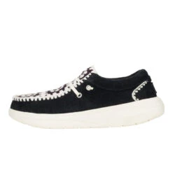 Hey Dude Store 21 Wendy Comf Suede Crochet - Black/Multi