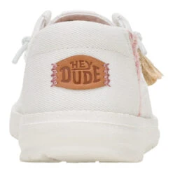 Wendy Perf Canvas - White 14 Wendy Perf Canvas - White -Hey Dude Store 43111 0LA WENDYPERFCANVAS WHITE BACK conversion1