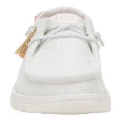 Wendy Perf Canvas - White 13 Wendy Perf Canvas - White -Hey Dude Store 43111 0LA WENDYPERFCANVAS WHITE FRONT conversion1