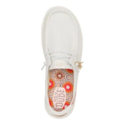 Wendy Perf Canvas - White 16 Wendy Perf Canvas - White -Hey Dude Store 43111 0LA WENDYPERFCANVAS WHITE TOP conversion1