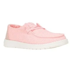 Wendy Eyelet - Pale Pink 15 Wendy Eyelet - Pale Pink -Hey Dude Store 43128 6ZZ WENDYEYELET PALEPINK RIGHT 3QTR