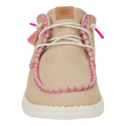 Wendy Mid Perf Canvas - Irish Cream -Hey Dude Store 43135 0NG WENDYMIDPERFCANVAS IRISHCREAM FRONT conversion1