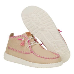 Wendy Mid Perf Canvas - Irish Cream -Hey Dude Store 43135 0NG WENDYMIDPERFCANVAS IRISHCREAM PAIR BOTTOM conversion1