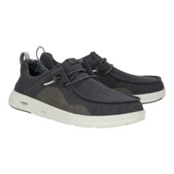 Wally Hey2O Mesh - Black/Monument Grey -Hey Dude Store 43145 0NU WALLYHEY2OMESH BLACK MONUMENTGREY PAIR conversion1