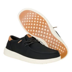 Paul Canvas - Black 14 Paul Canvas - Black -Hey Dude Store 43151 001 PAULCANVAS BLACK PAIR BOTTOM conversion1