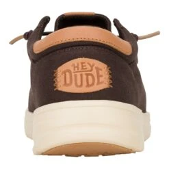 Paul Canvas - Brown/Wood Ash -Hey Dude Store 43151 2IX PAULCANVAS MOLEBROWN WOODASH BACK