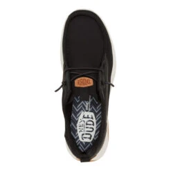 Wally Drift Mesh - Black/White -Hey Dude Store 43165 066 WALLYDRIFTMESH BLACKWHITE TOP