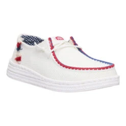 Wendy Espadrille Americana - White -Hey Dude Store 43181 100 WENDYESPADRILLEAMERICANA WHITE RIGHT SIDE conversion1