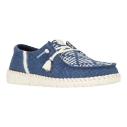 Wendy Funk Coastal Jute - Navy Blazer -Hey Dude Store 43182 4UC WENDYFUNKCOASTALJUTE NAVYBLAZER RIGHT 3QTR conversion1