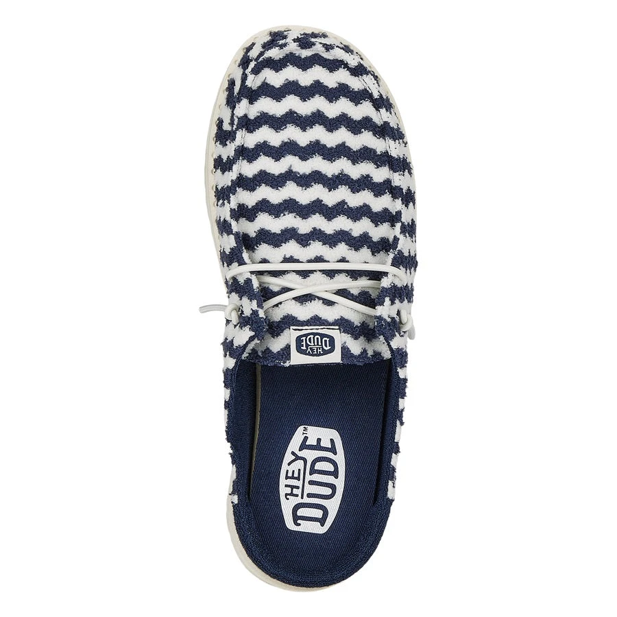 Wendy Slip Terry Stripe - Navy Blazer/Egret 8 Wendy Slip Terry Stripe - Navy Blazer/Egret - Image 6