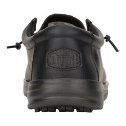 Wally Work CE Classic Slip Resistant - Black -Hey Dude Store 43195 001 WALLYWORKCECLASSIC BLACK BACK conversion1