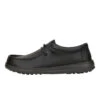 Wally Work CE Classic Slip Resistant - Black -Hey Dude Store 43195 001 WALLYWORKCECLASSIC BLACK LEFT SIDE conversion1