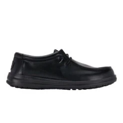 Wally Work CE Classic Slip Resistant - Black -Hey Dude Store 43195 001 WALLY WORK CE CLASSIC BLACK RIGHT SIDE conversion1