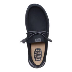 Wally Hex - Black/Black -Hey Dude Store 43293 060 WALLYHEX BLACKBLACK TOP conversion1