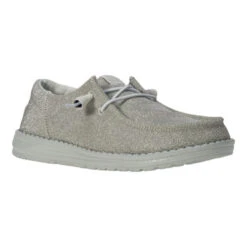 Wendy Funk Holiday Sparkle - Silver -Hey Dude Store 43350 040 WENDYFUNKSPARKLE SILVER RIGHT 3QTR conversion1