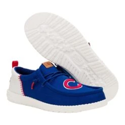 MLB Cubs™ Wally Funk - Cubs Royal/White -Hey Dude Store 43611 458 WALLYFUNKMLBCUBS ROYALWHITE PAIR BOTTOM 1