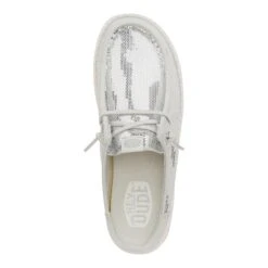 Wendy Slip Sequin - White -Hey Dude Store 43615 100 WENDYSLIPSEQUIN WHITE TOP