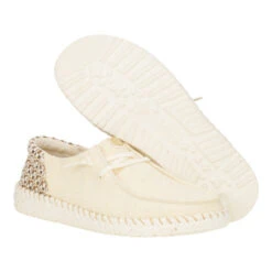 Wendy Funk Coastal Woven - Egret -Hey Dude Store 43635 0NI WENDYFUNKCOASTALWOVEN EGRET MULTI PAIR BOTTOM conversion1